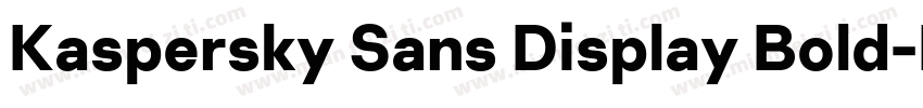 Kaspersky Sans Display Bold字体转换